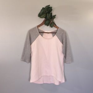 Kenar Pink/ Gray Quilted Top Size Small